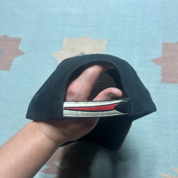 Vintage Strapback hat cap brooks & Dunn country music USA flag black adjustable - Picture 4 of 7